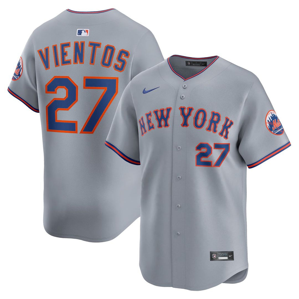 Men's New York Mets Mark Vientos Gray All-Star Limited MLB Baseball Jersey - view 1