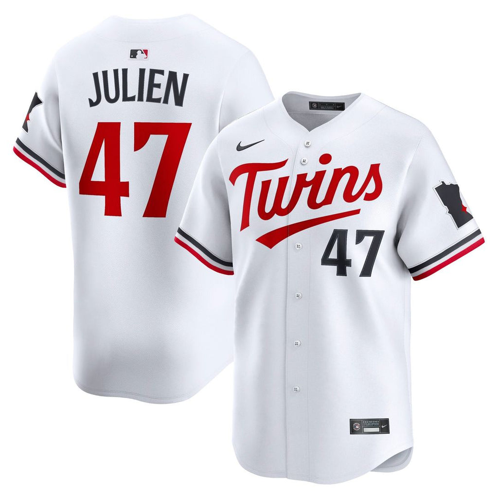 Men's Minnesota Twins Edouard Julien White Home Limited MLB Baseball Jersey - view 1