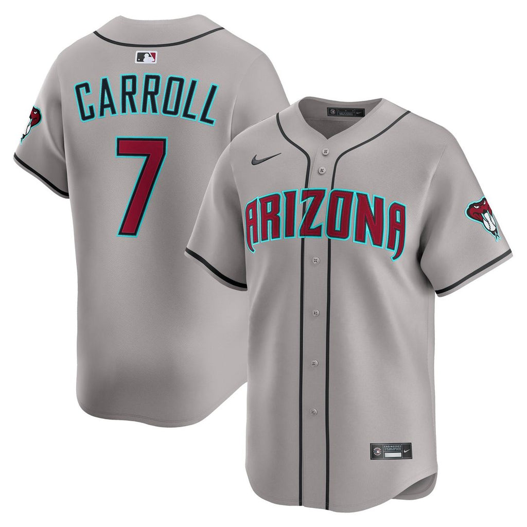 Men's Arizona Diamondbacks Corbin Carroll Gray Road Limited MLB Baseball Jersey - view 1