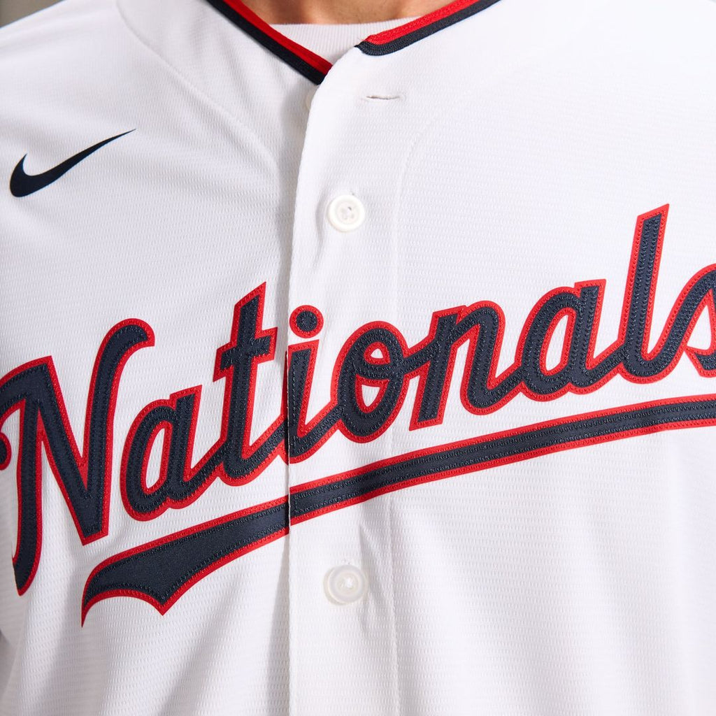 Men's Washington Nationals CJ Abrams White Home Replica MLB Baseball Jersey - view 12
