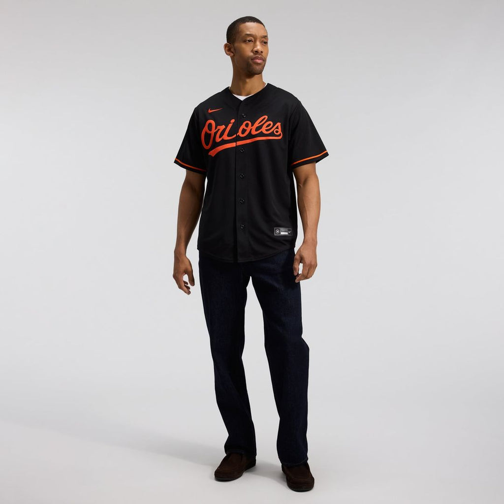 Men's Baltimore Orioles Black Alternate Replica MLB Baseball Jersey - view 3
