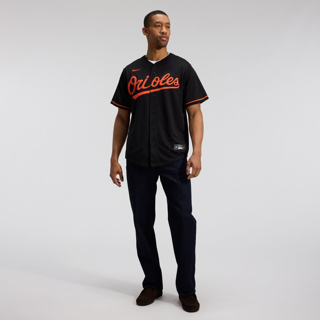 Men's Baltimore Orioles Black Alternate Replica MLB Baseball Jersey - view 3