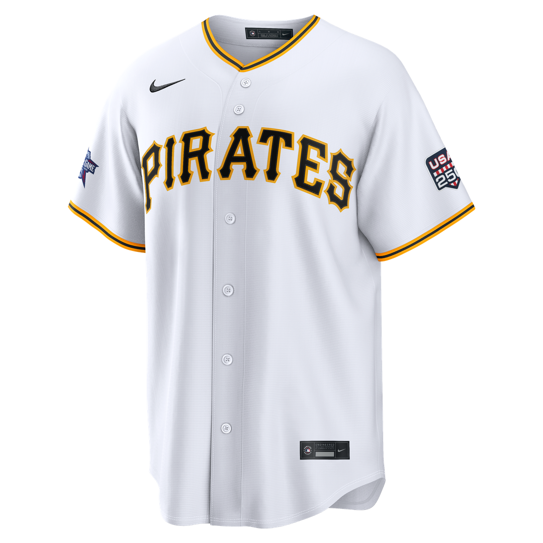 Men's 2026 All-Star Game Men's Pittsburgh Pirates Paul Skenes White Replica MLB Baseball Jersey - view 2