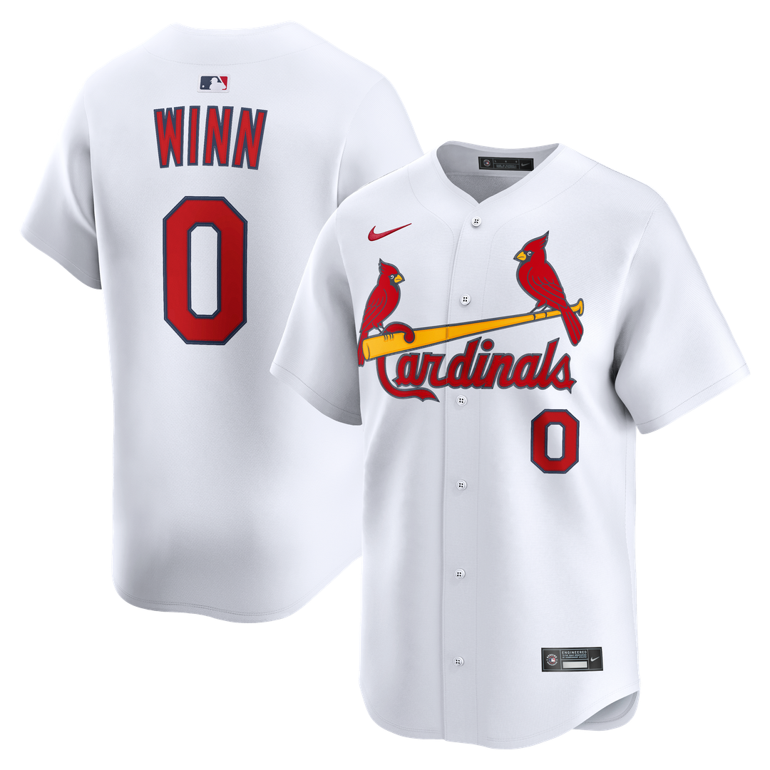 Men's St. Louis Cardinals Masyn Winn White Home Limited MLB Baseball Jersey - view 1