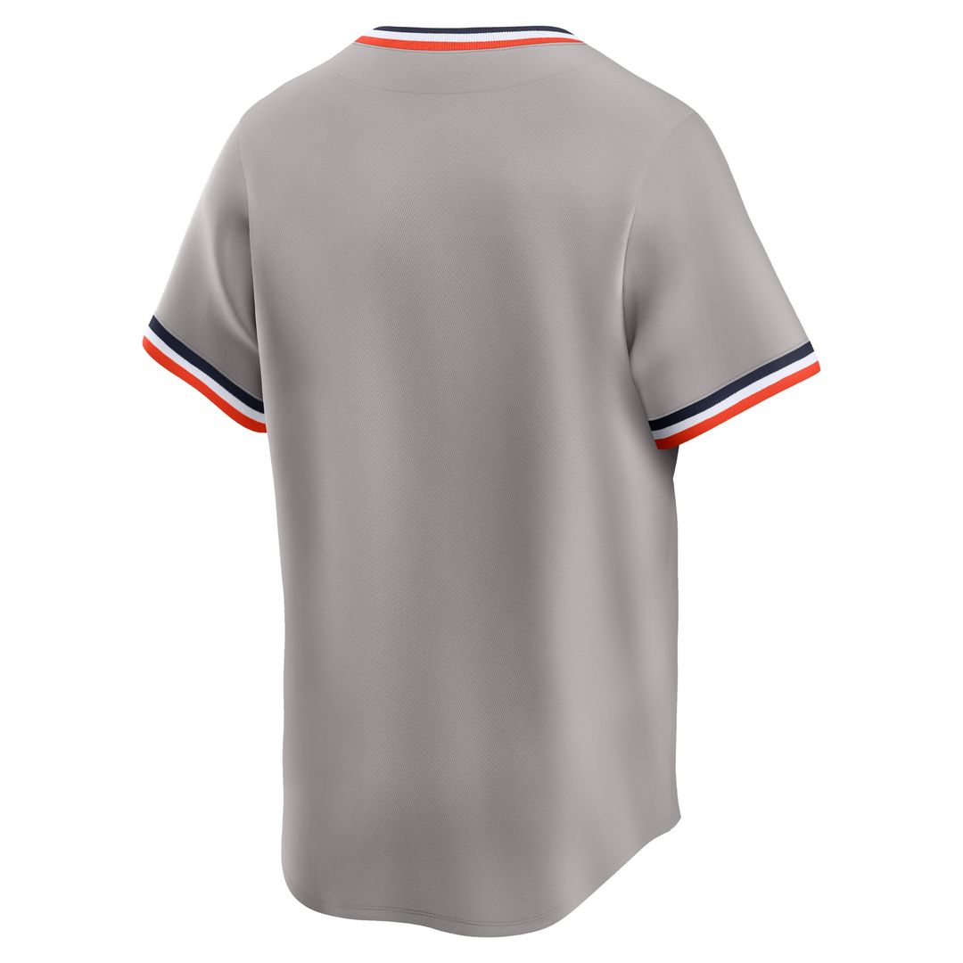 Men's Detroit Tigers Gray Cooperstown Collection Limited MLB Baseball Jersey - view 3