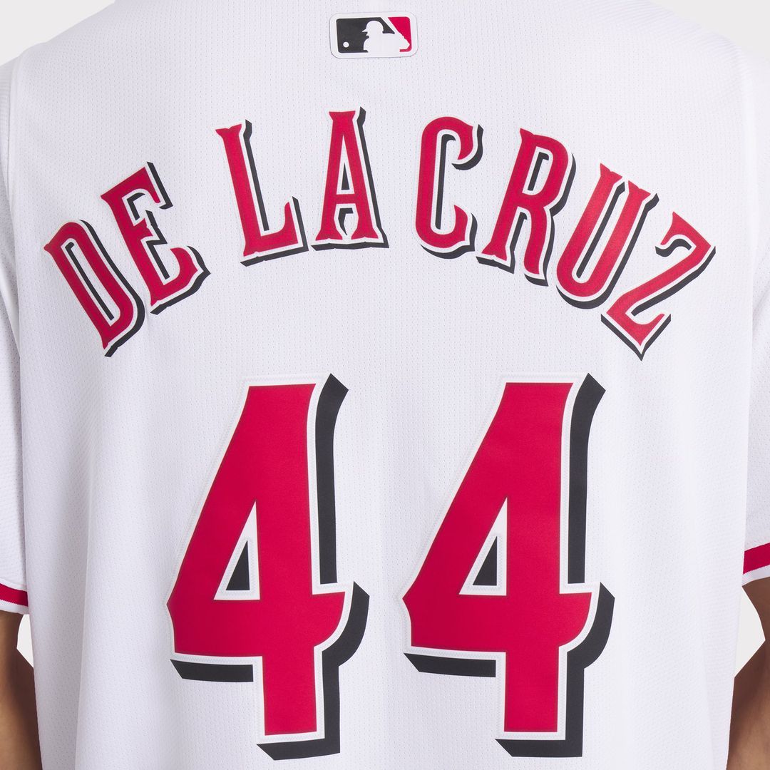 Men's Cincinnati Reds Elly De La Cruz White Home Limited MLB Baseball Jersey - view 14