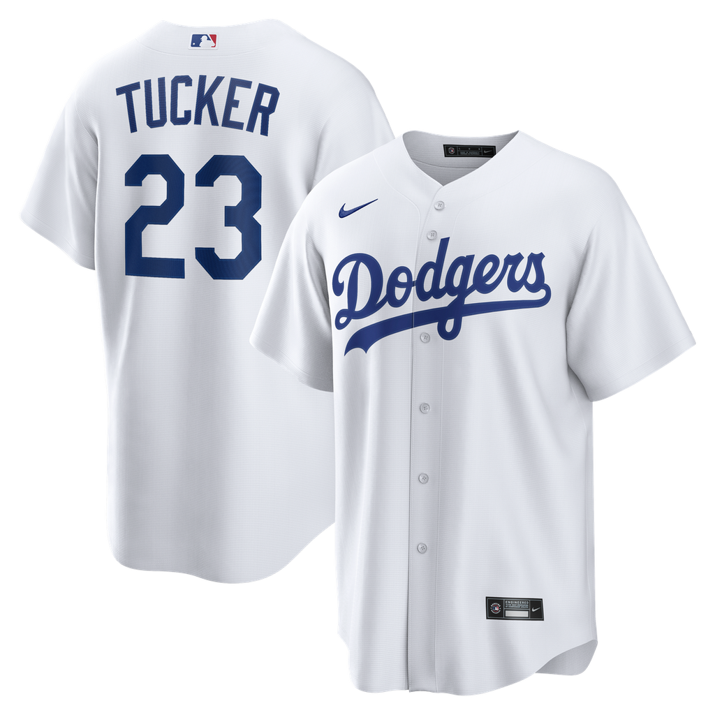 Men's Los Angeles Dodgers Kyle Tucker White Home Replica MLB Baseball Jersey - view 1
