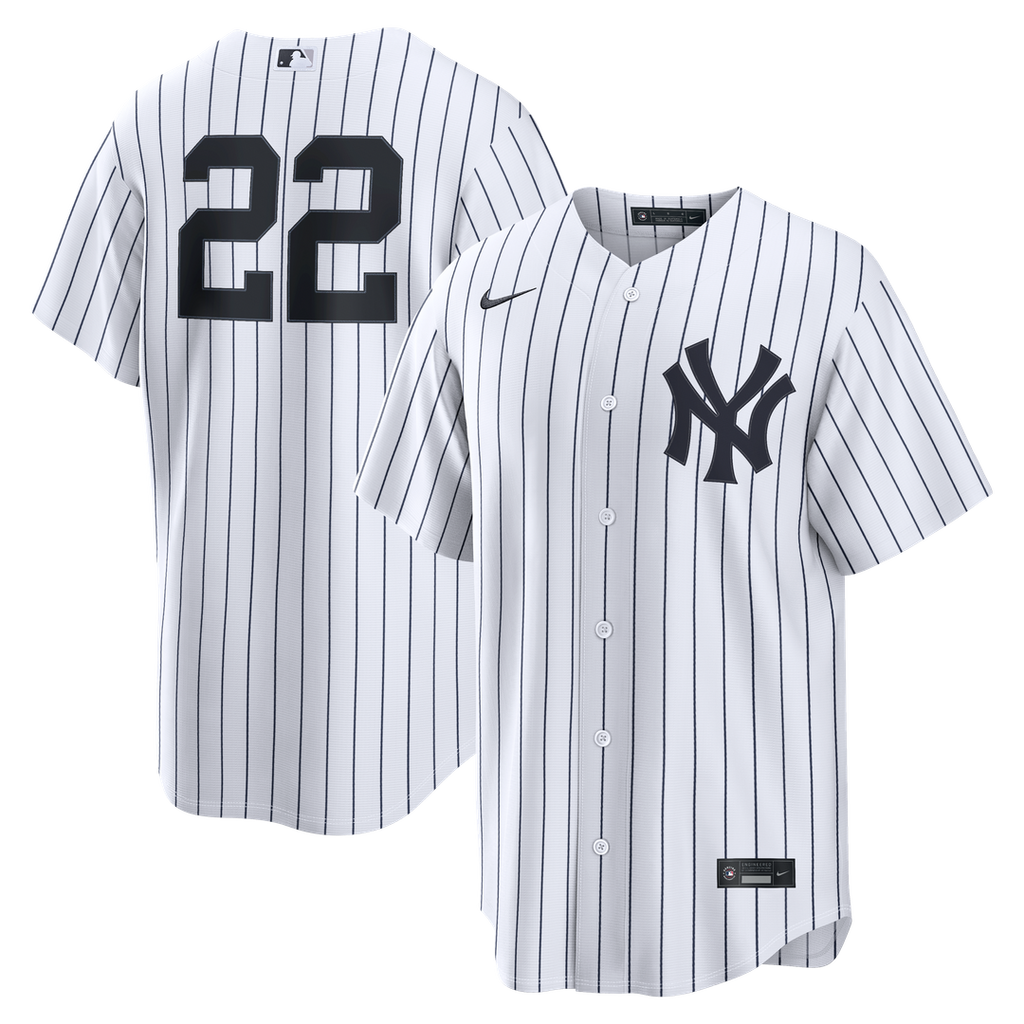 Men's New York Yankees Ben Rice White Home Replica MLB Baseball Jersey - view 1