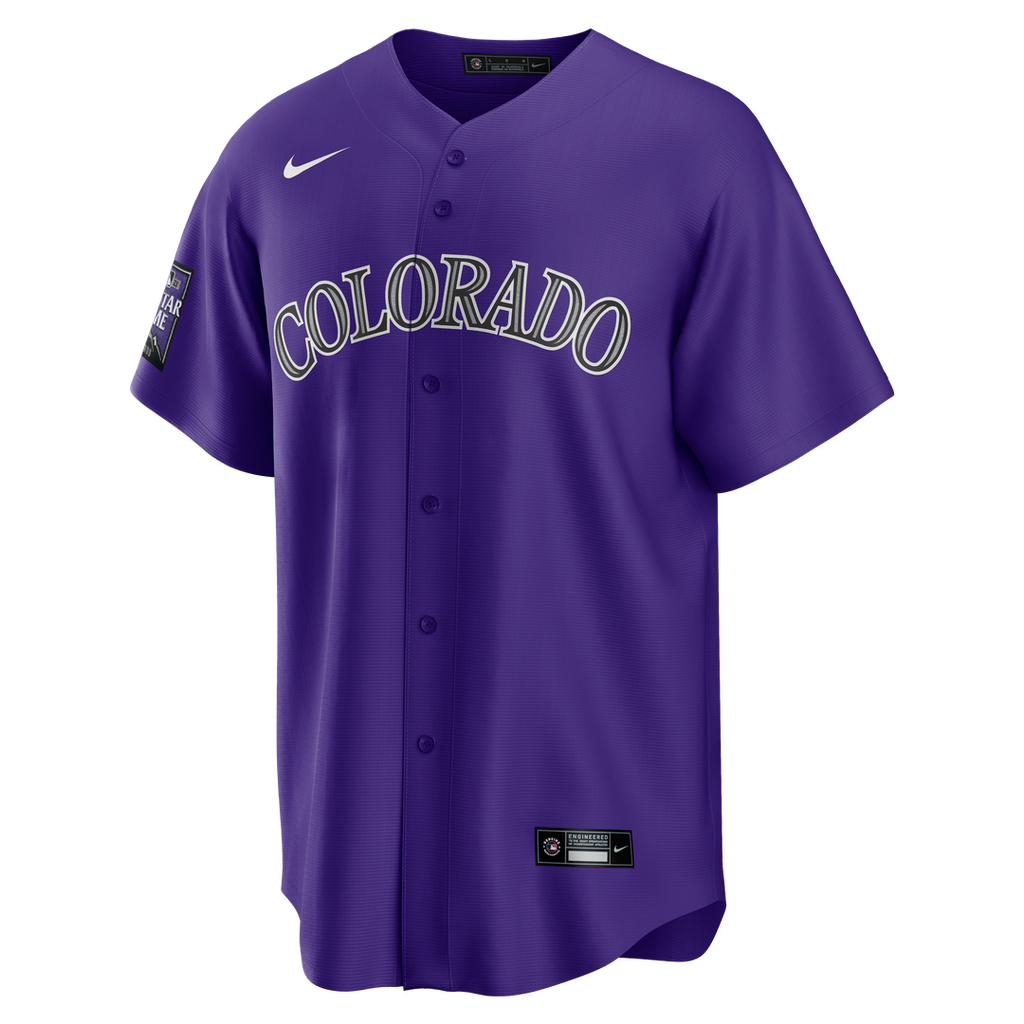 Men's Colorado Rockies White Home Replica MLB Baseball Jersey - view 28