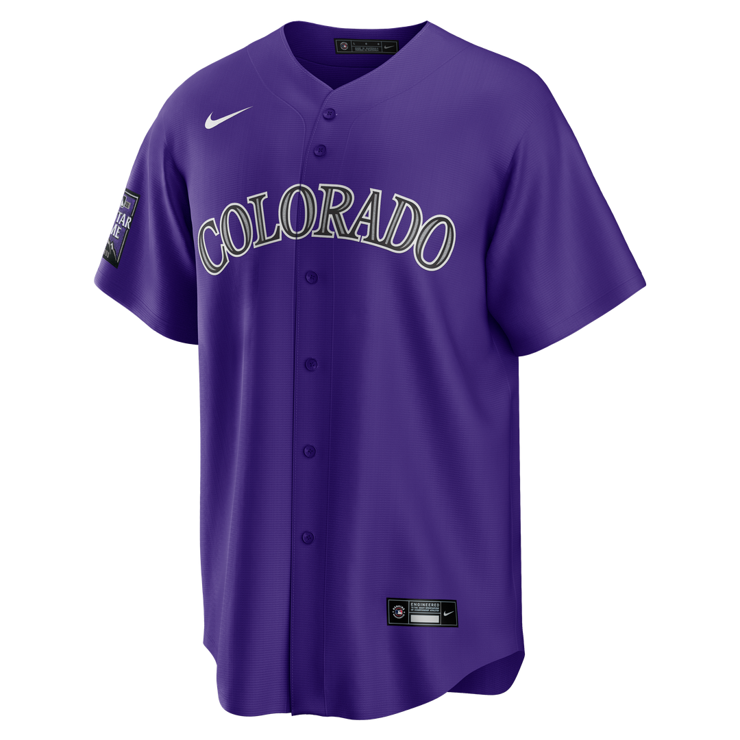 Men's Colorado Rockies White Home Replica MLB Baseball Jersey - view 28
