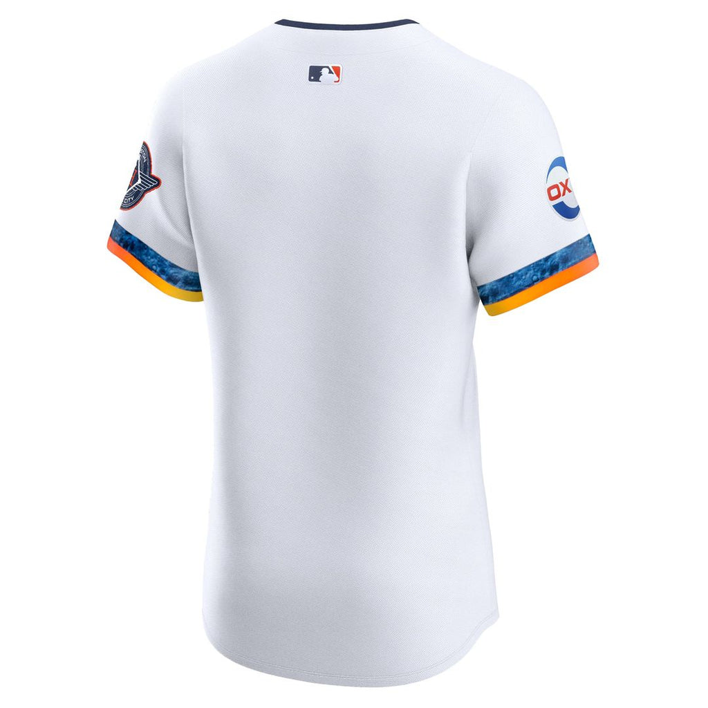 Men's Houston Astros White 2025 City Connect Elite MLB Baseball Jersey - view 3