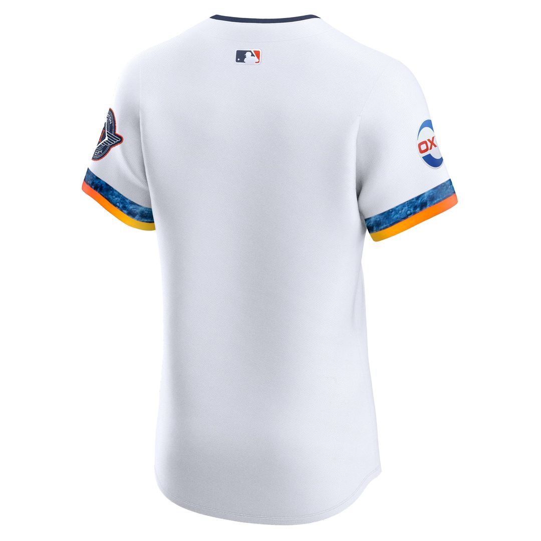 Men's Houston Astros White 2025 City Connect Elite MLB Baseball Jersey - view 3