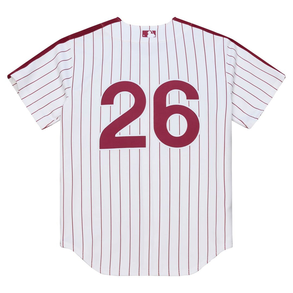 Men's Philadelphia Phillies Chase Utley White 2003 Cooperstown Collection MLB Baseball Jersey - view 3