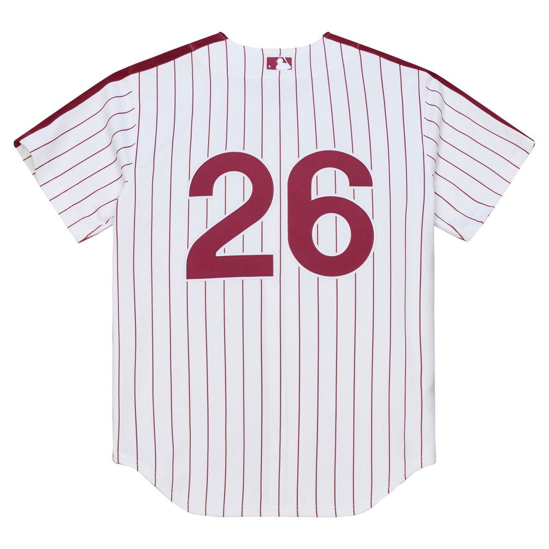 Men's Philadelphia Phillies Chase Utley White 2003 Cooperstown Collection MLB Baseball Jersey - view 3