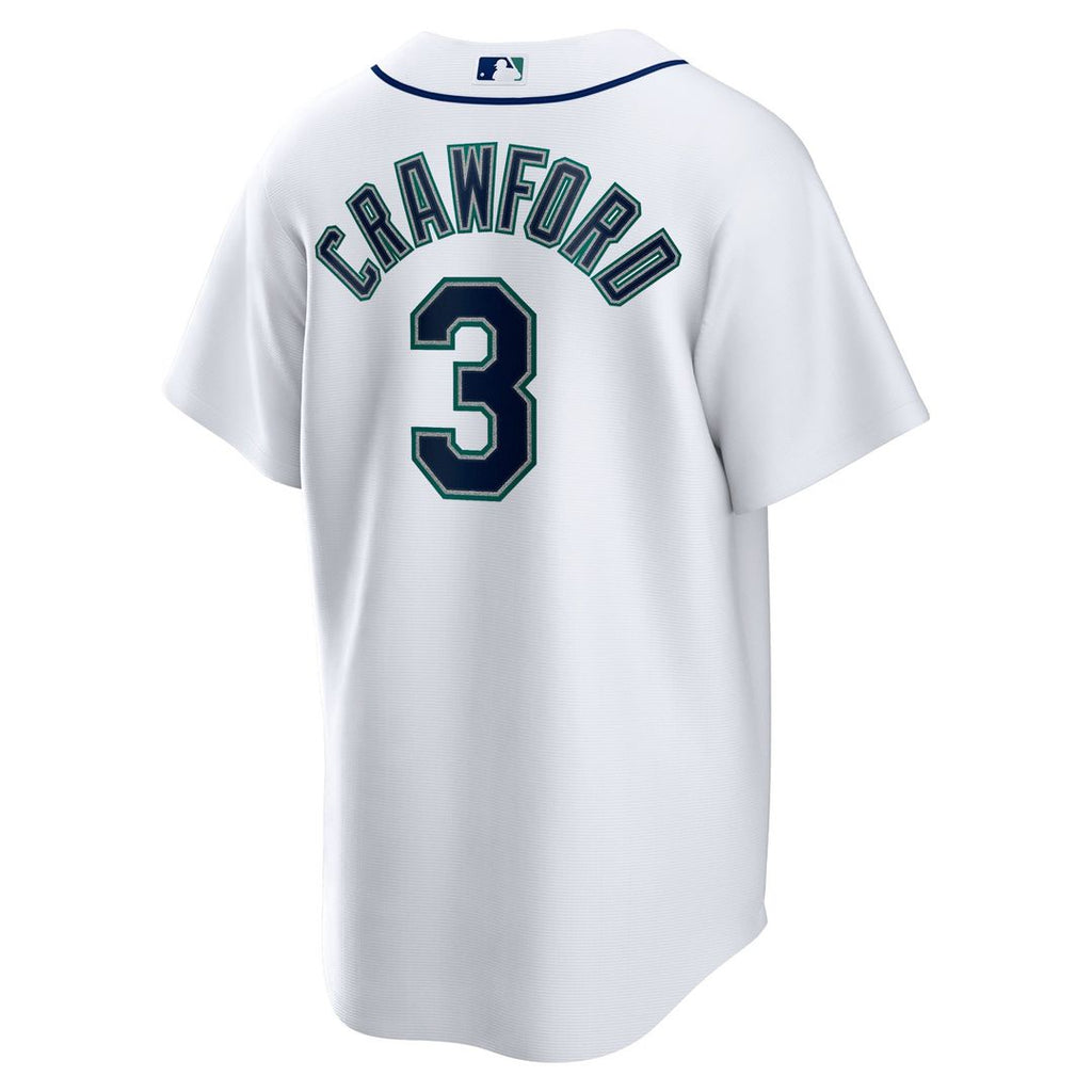 Men's Seattle Mariners JP Crawford White Home Replica MLB Baseball Jersey - view 3