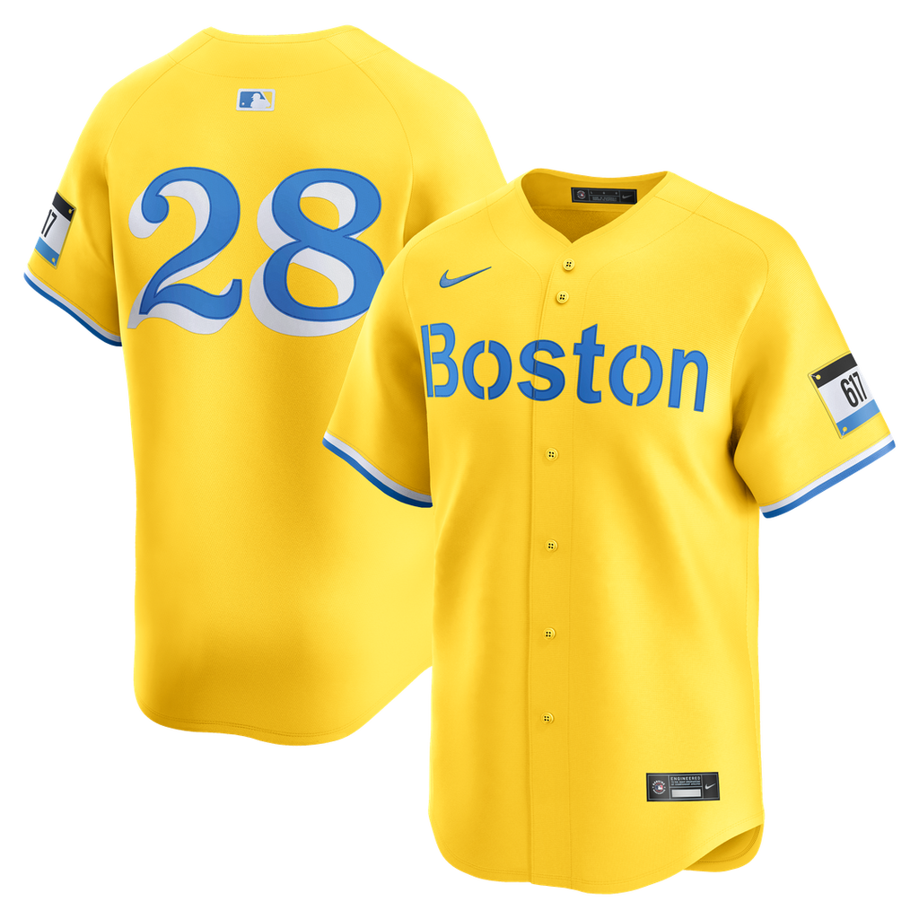 Men's Boston Red Sox Kristian Campbell Gold Alternate Limited MLB Baseball Jersey - view 1