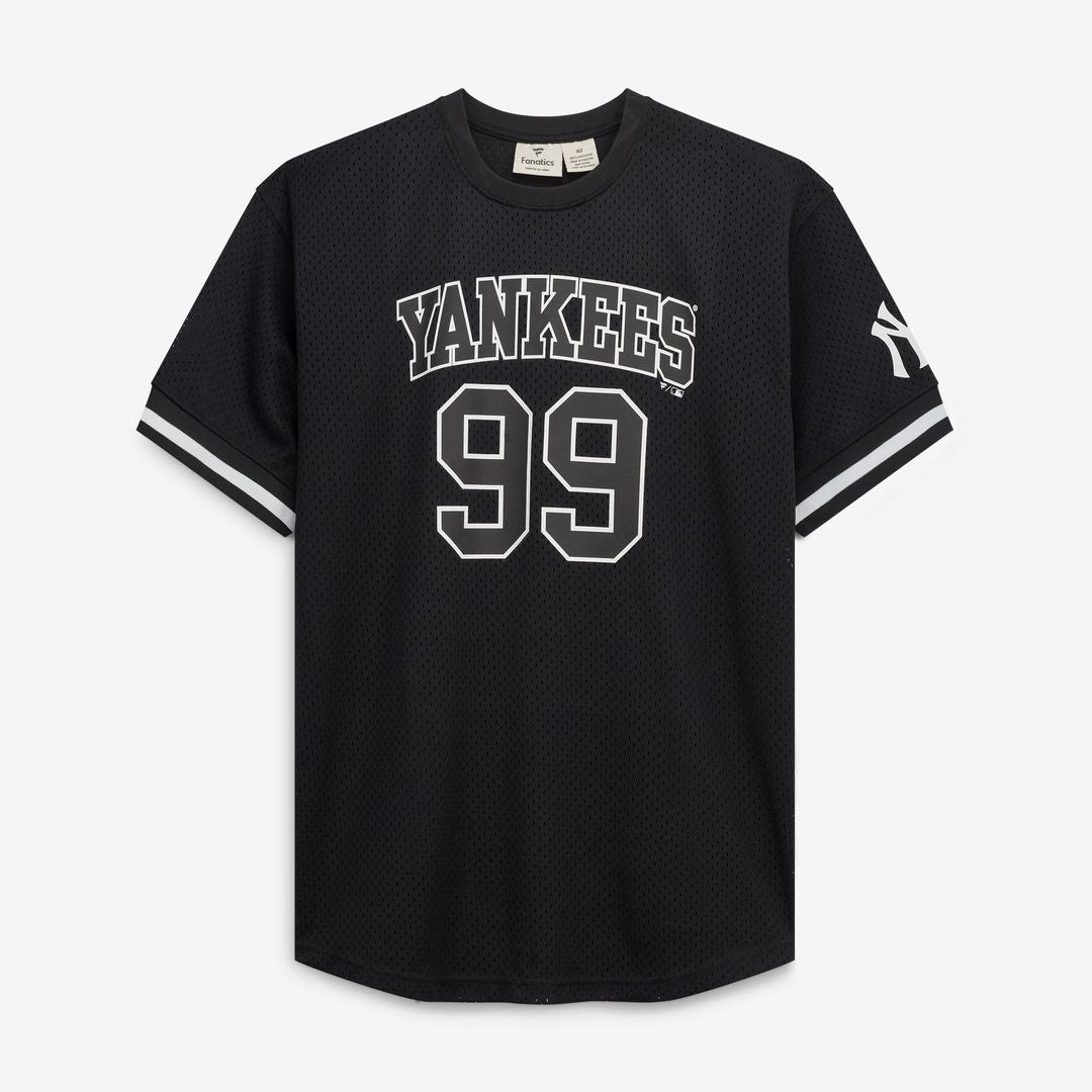 Men's New York Yankees Aaron Judge Black/White Big & Tall Heavyweight Mesh MLB Baseball Jersey - view 2