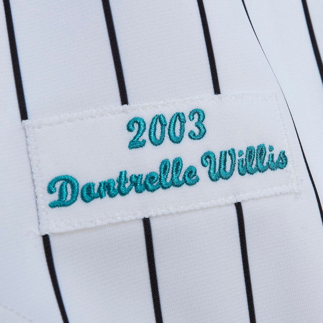 Men's Florida Marlins Dontrelle Willis White Cooperstown Collection MLB Baseball Jersey - view 6