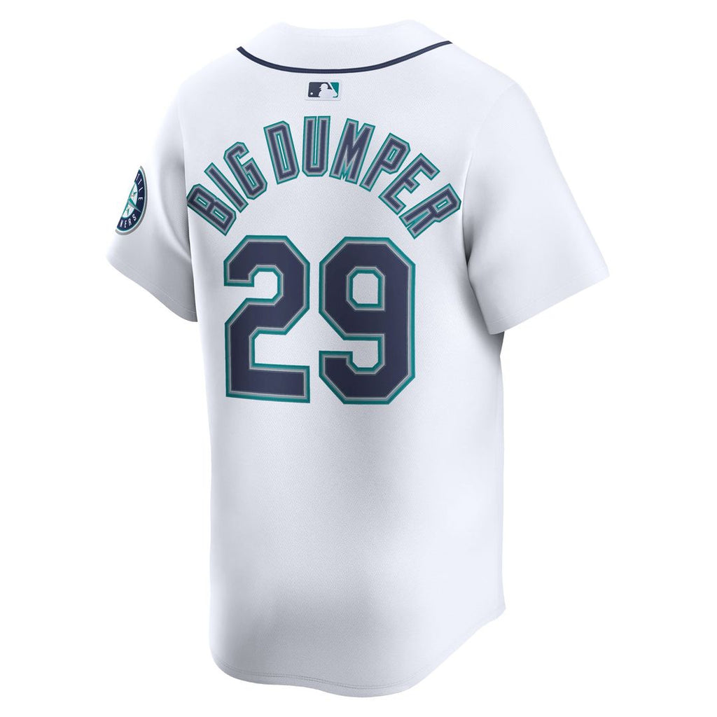 Men's Seattle Mariners Cal Raleigh White Home Limited MLB Baseball Jersey - view 3