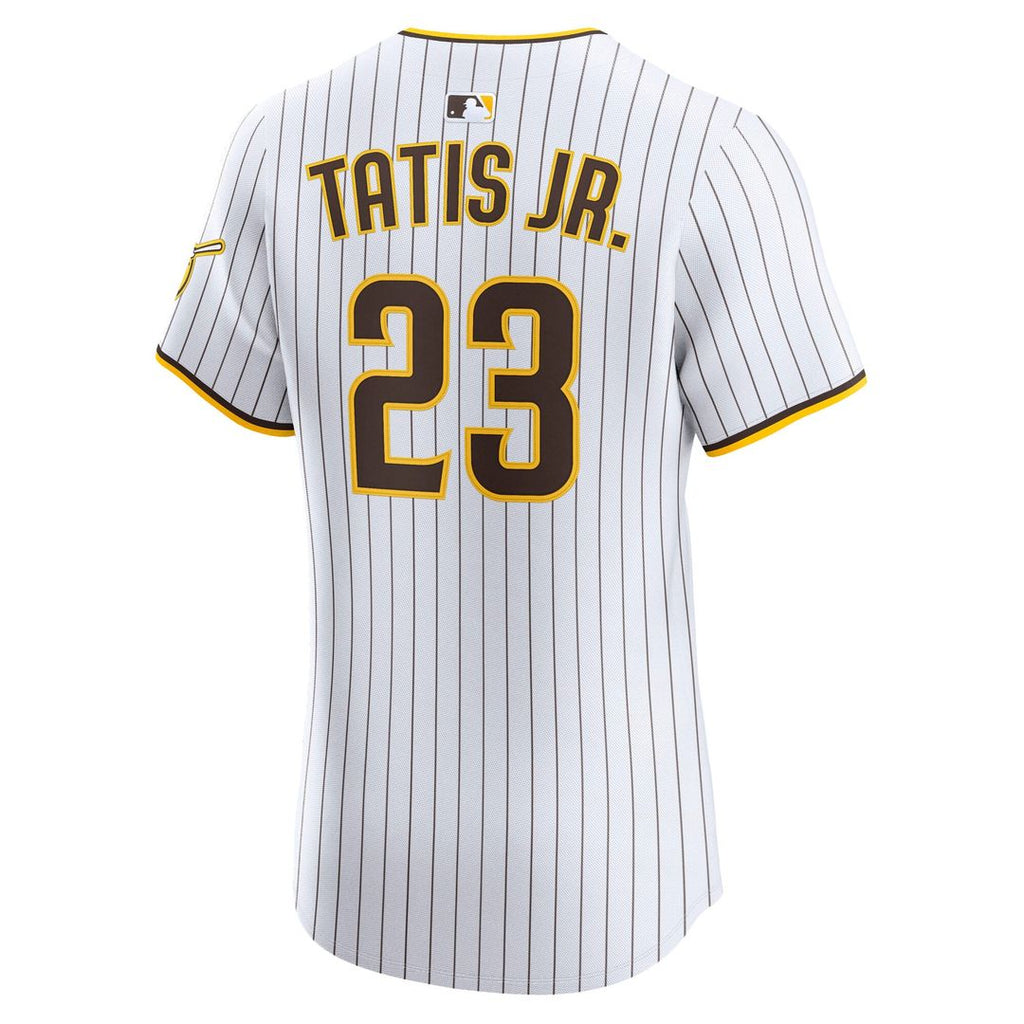 Men's San Diego Padres Fernando Tatis Jr. White Home Elite MLB Baseball Jersey - view 6