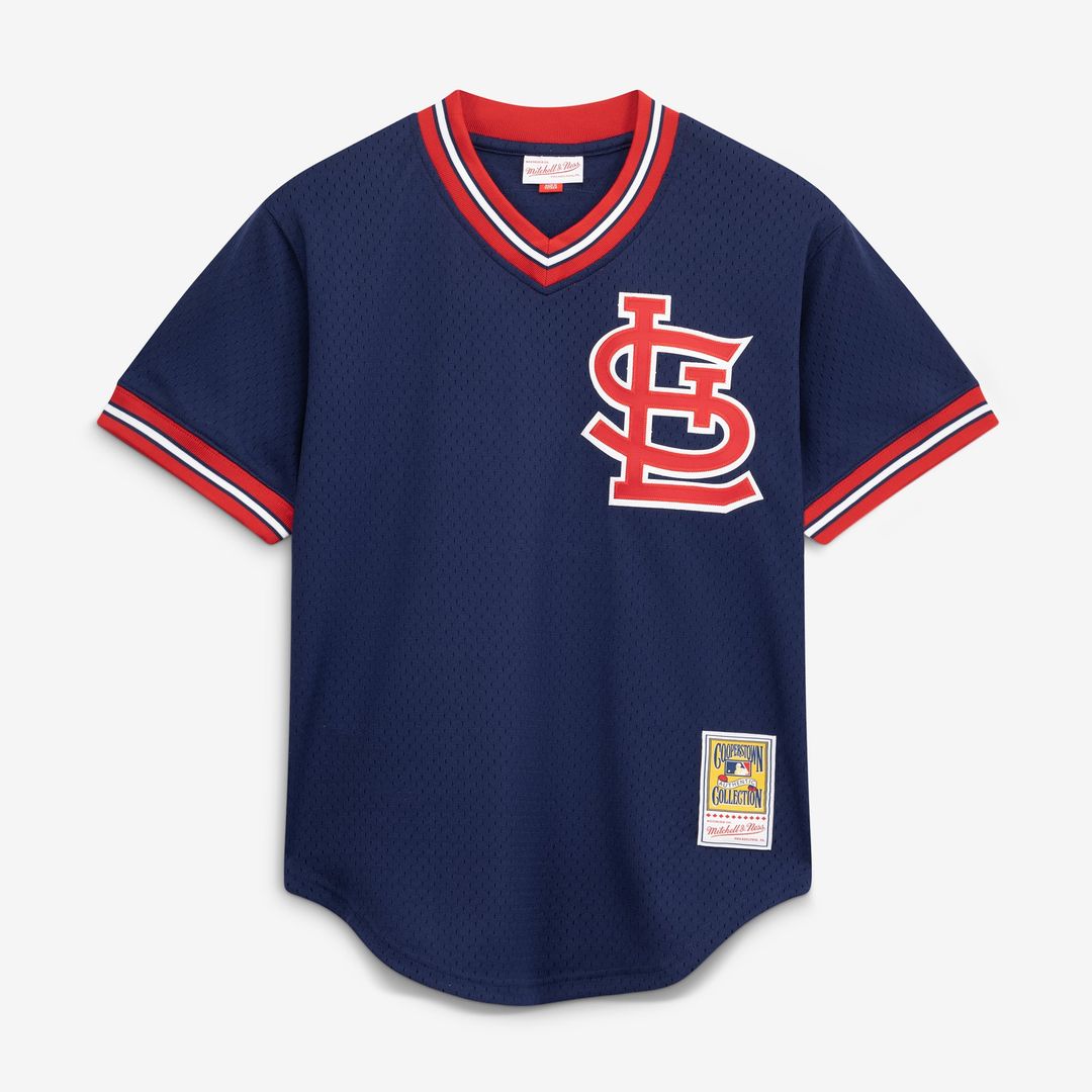 Men's St. Louis Cardinals Ozzie Smith Scarlet Batting Practice MLB Baseball Jersey - view 16
