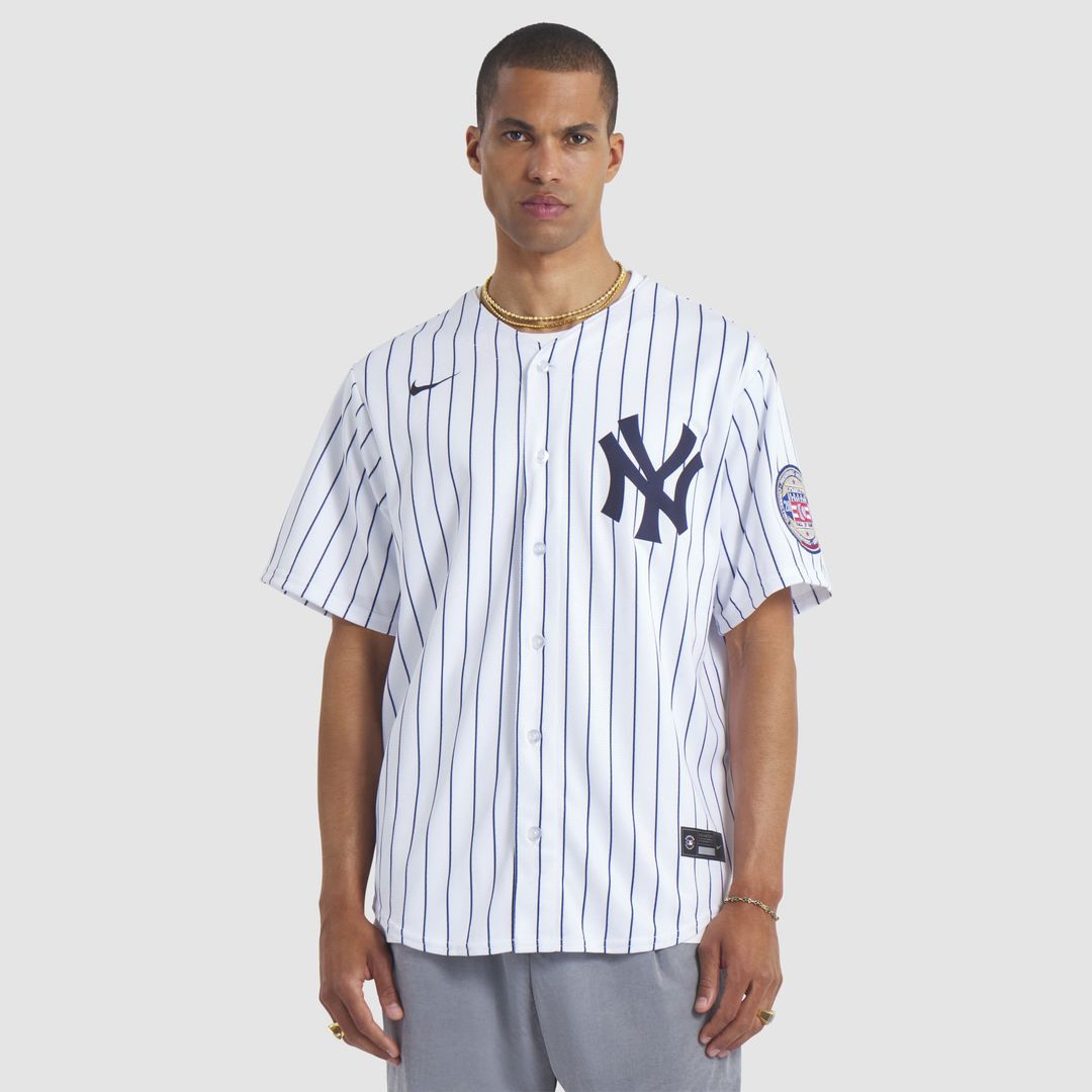 Men's New York Yankees CC Sabathia White 2025 Baseball Hall of Fame Name & Number Retired Replica MLB Baseball Jersey - view 1