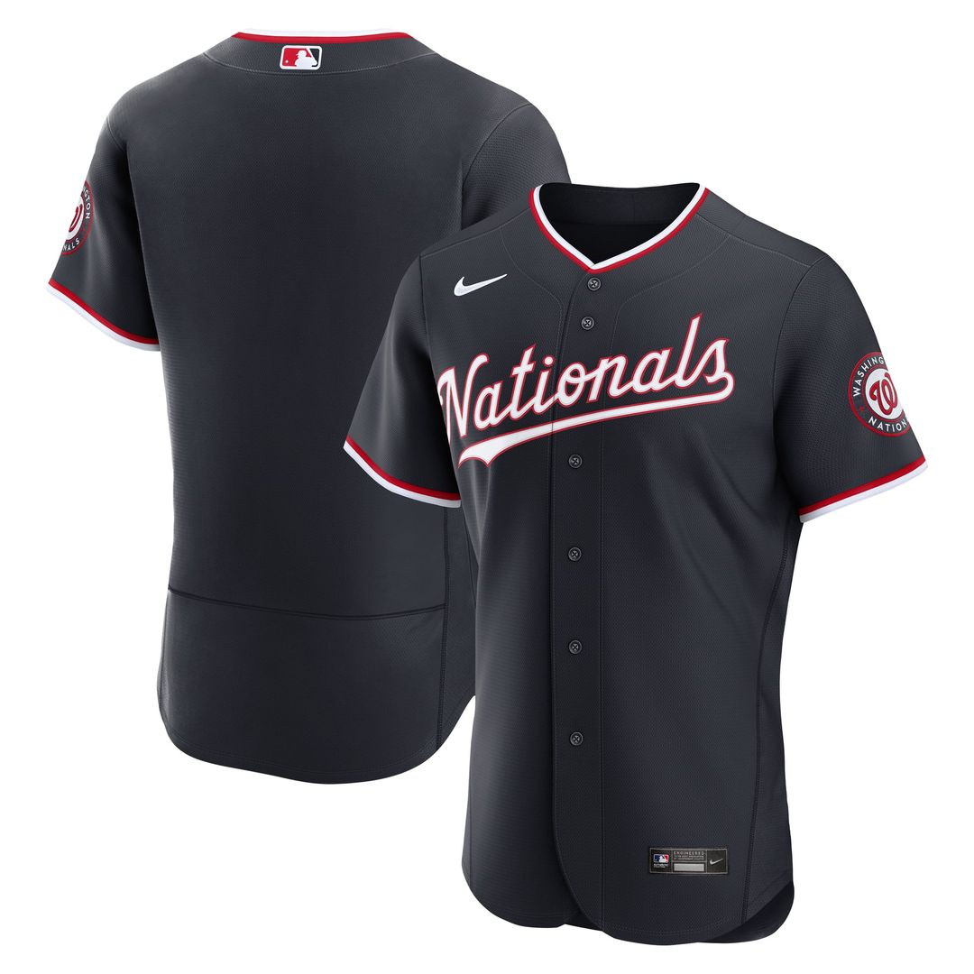 Men's Washington Nationals Navy Alternate MLB Baseball Jersey - view 4