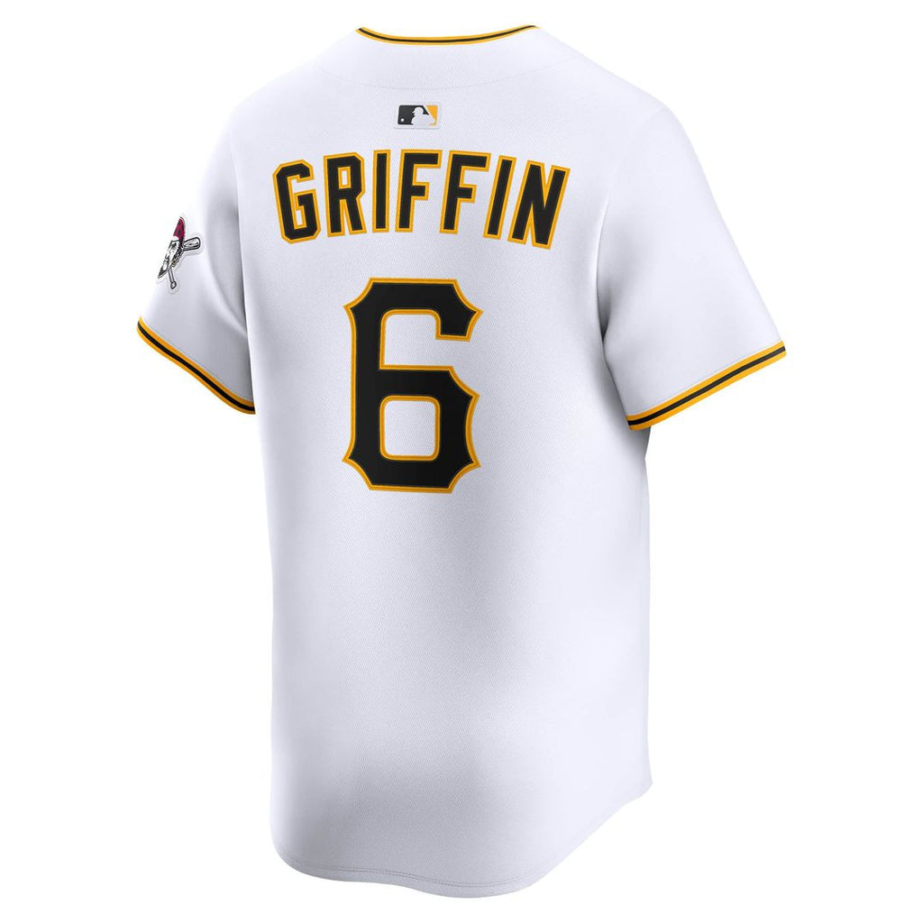 Men's Pittsburgh Pirates Konnor Griffin White Home Limited MLB Baseball Jersey - view 3