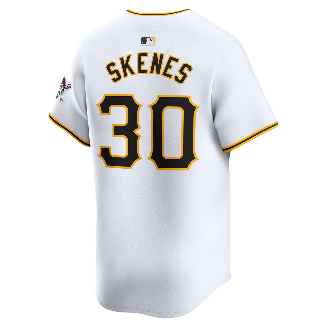 Men's Pittsburgh Pirates Paul Skenes White Home Limited MLB Baseball Jersey - view 3