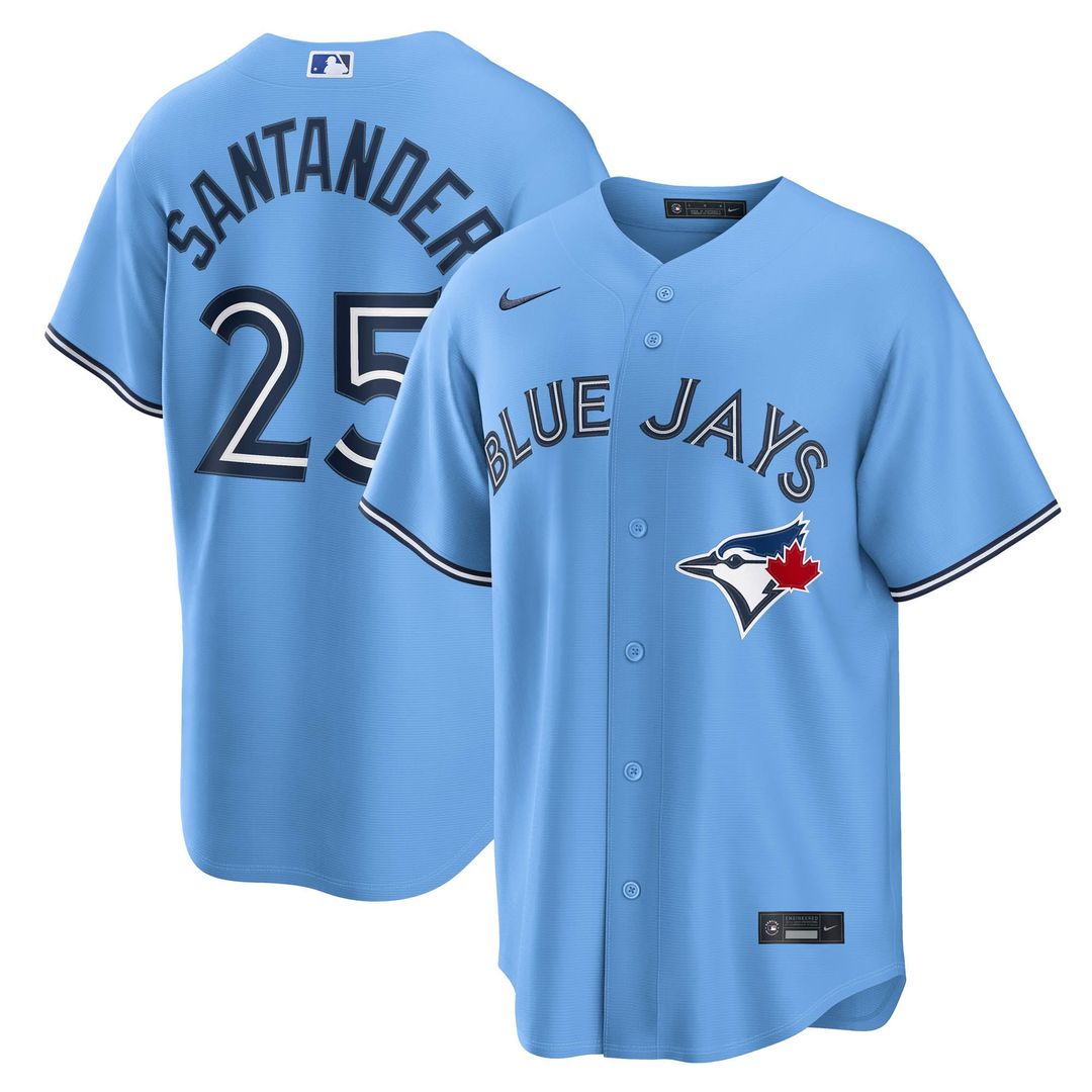 Men's Toronto Blue Jays Anthony Santander Gray Road Replica MLB Baseball Jersey - view 10