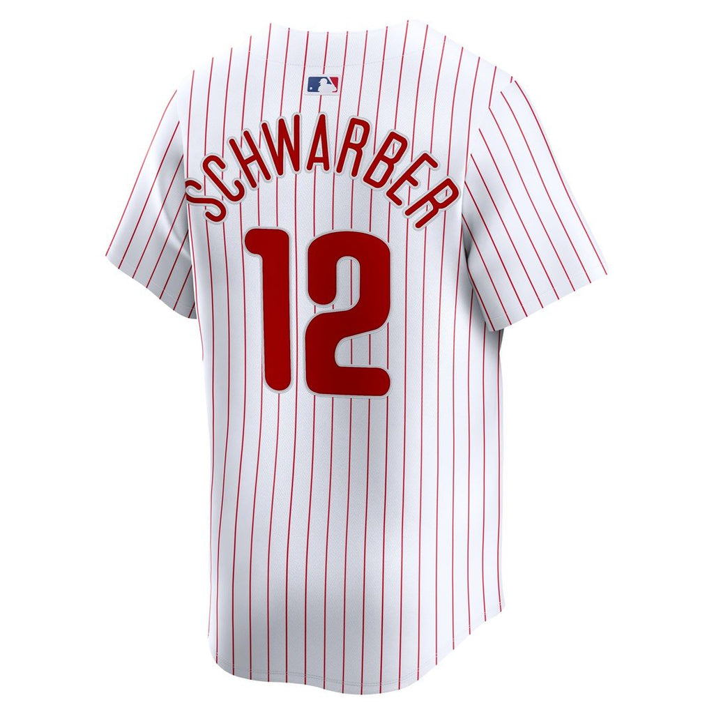 Men's Philadelphia Phillies Kyle Schwarber White Home Limited MLB Baseball Jersey - view 6