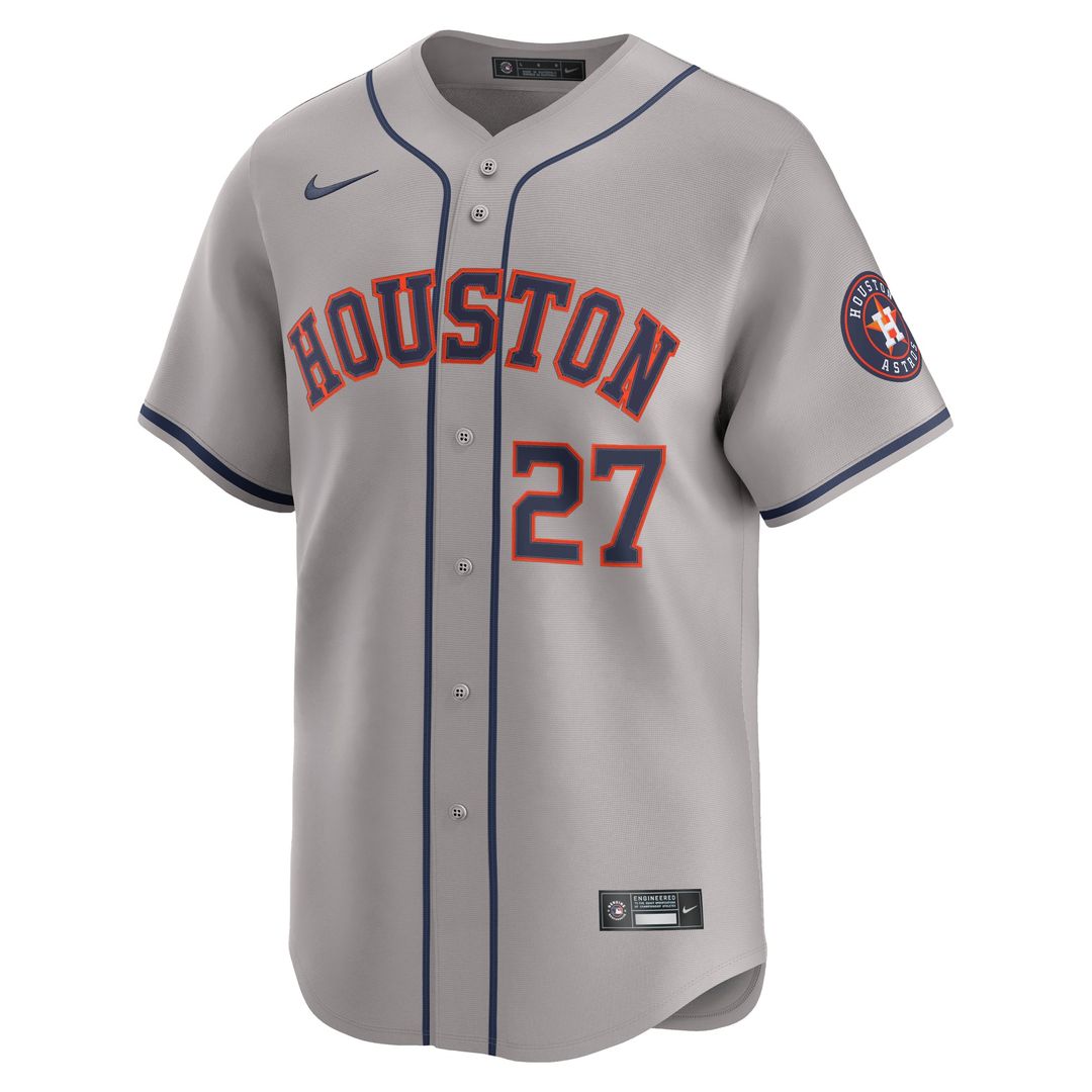 Men's Houston Astros Jose Altuve Gray Road Limited MLB Baseball Jersey - view 5