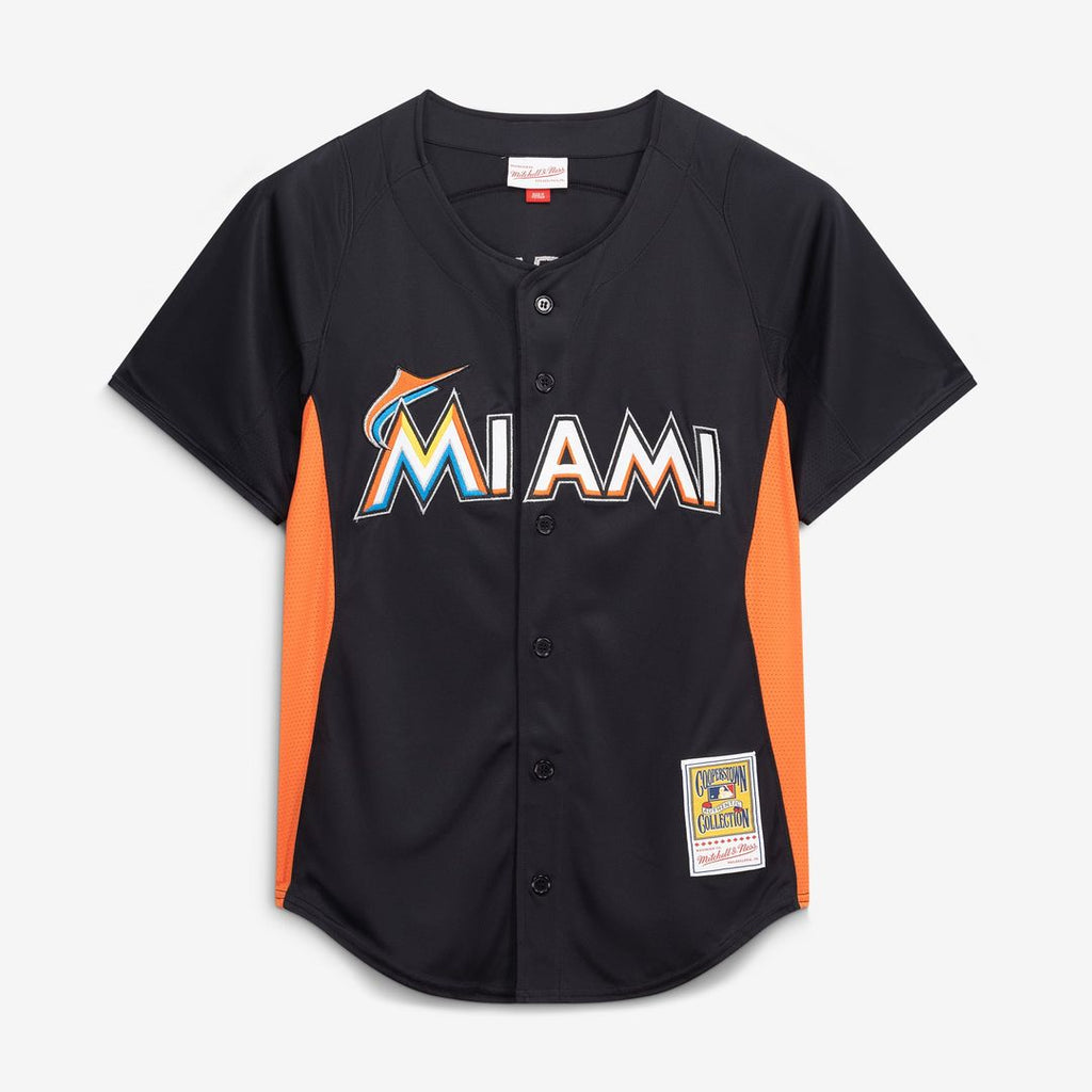 Men's Miami Marlins Jose Fernandez Black Batting Practice MLB Baseball Jersey - view 2
