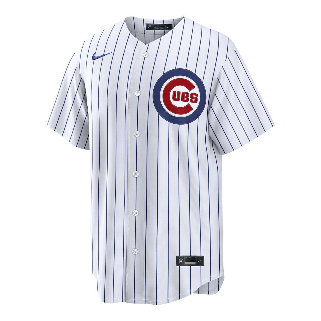 Men's Chicago Cubs Matt Shaw White Home Replica MLB Baseball Jersey - view 2