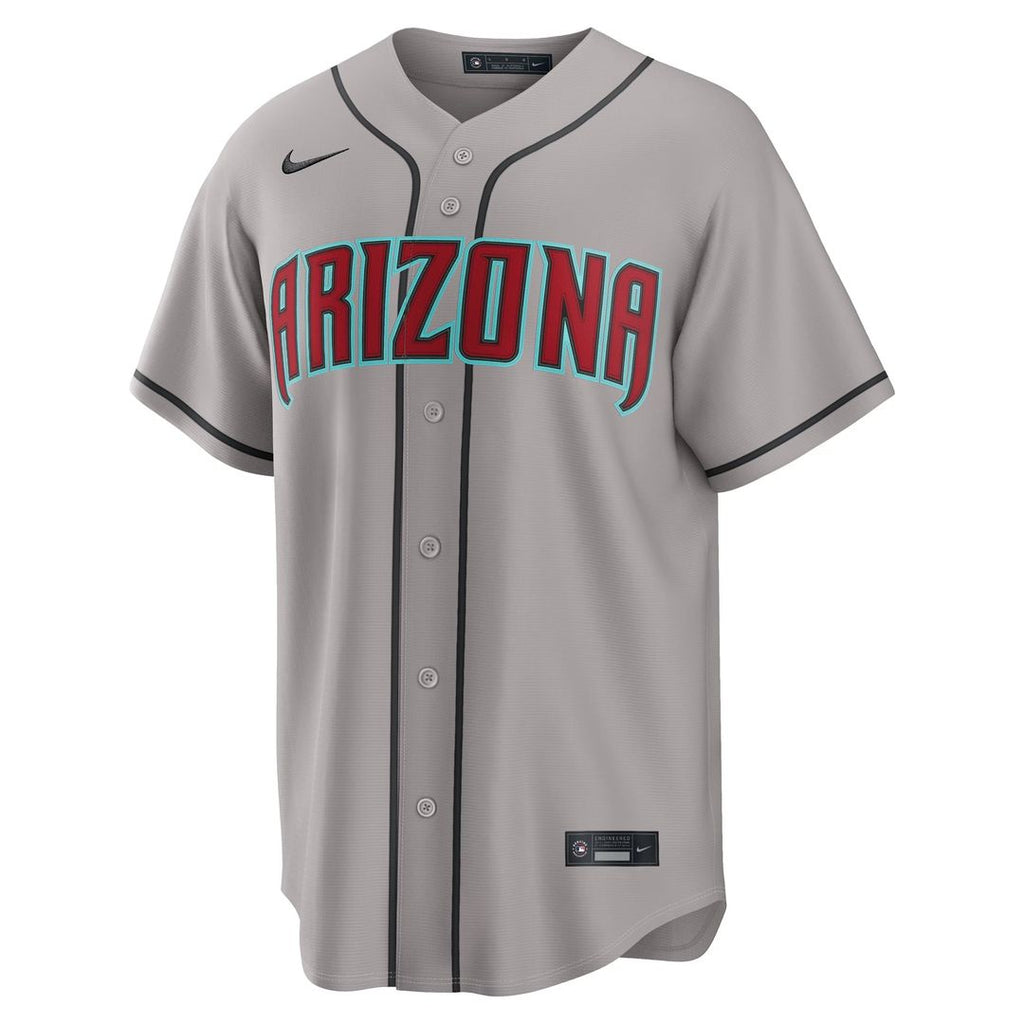 Men's Arizona Diamondbacks Corbin Carroll Gray Road Replica MLB Baseball Jersey - view 7