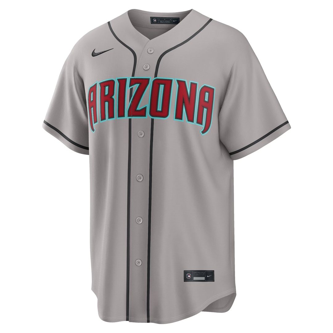 Men's Arizona Diamondbacks Corbin Carroll Gray Road Replica MLB Baseball Jersey - view 7