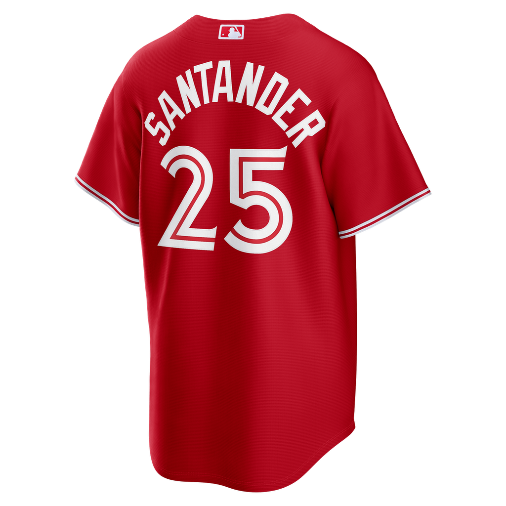 Men's Toronto Blue Jays Anthony Santander Red Canada Day Replica MLB Baseball Jersey - view 3