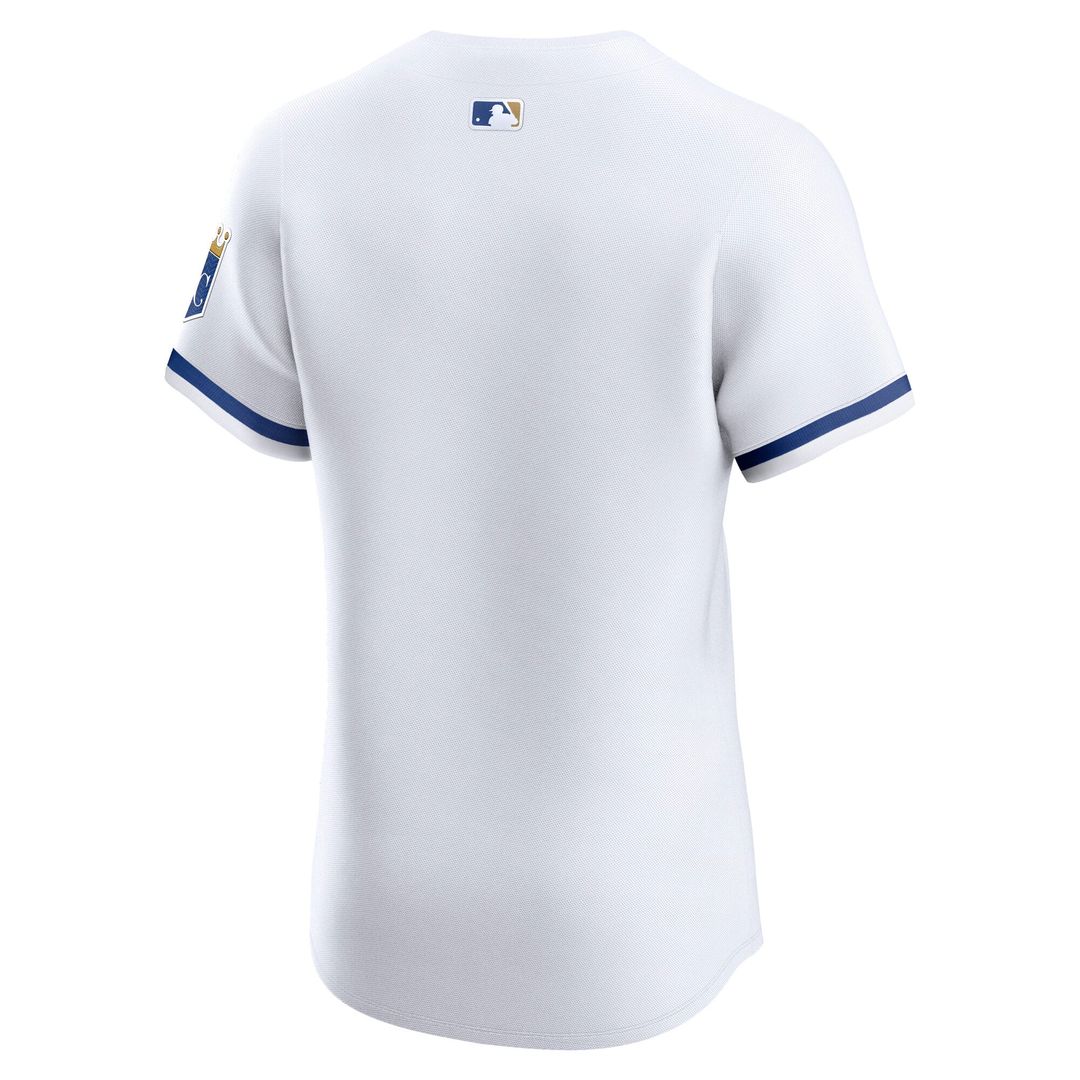 Men's Kansas City Royals White Home Elite MLB Baseball Jersey - view 6
