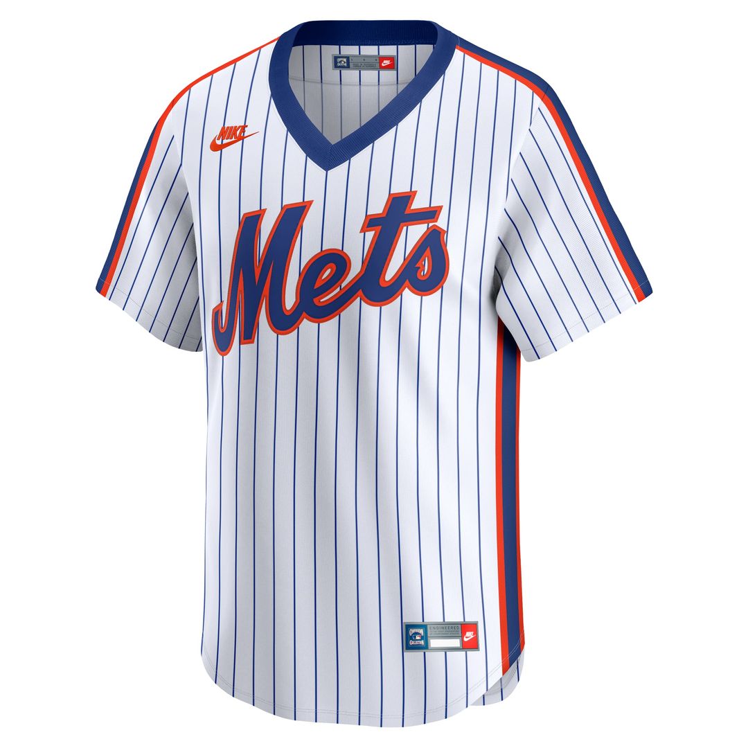 Men's New York Mets White Cooperstown Collection Limited MLB Baseball Jersey - view 2