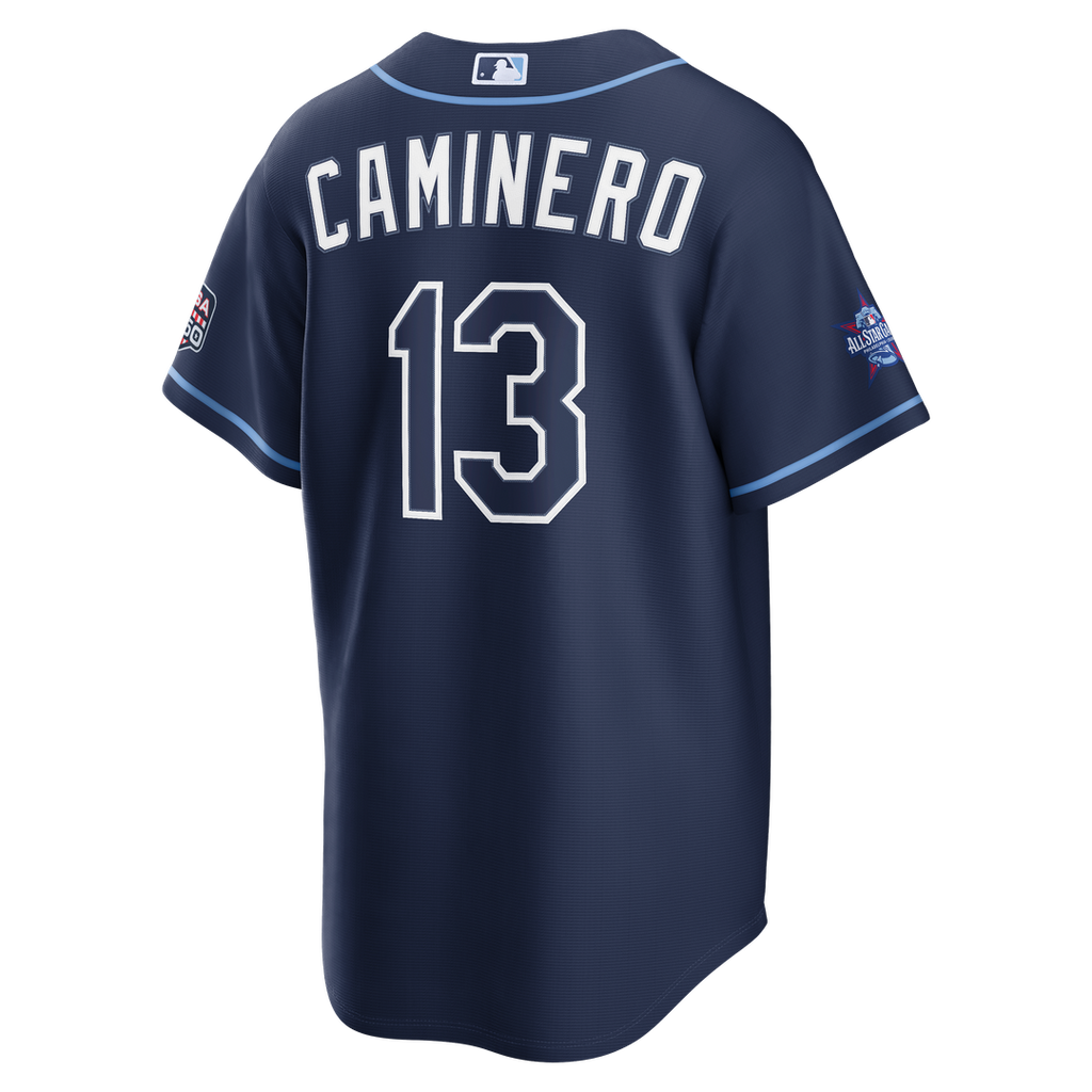 Men's 2026 All-Star Game Men's Tampa Bay Rays Junior Caminero Navy Replica MLB Baseball Jersey - view 3