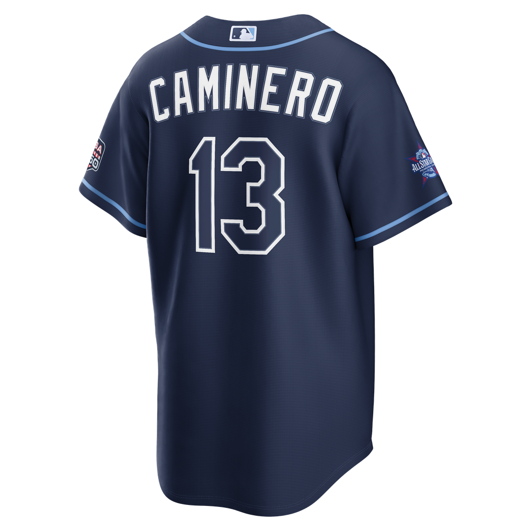 Men's 2026 All-Star Game Men's Tampa Bay Rays Junior Caminero Navy Replica MLB Baseball Jersey - view 3