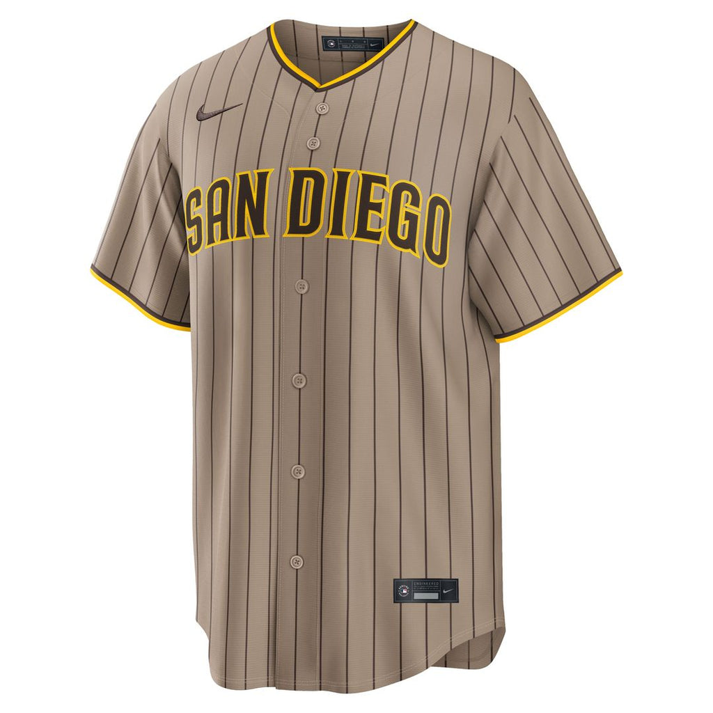 Men's San Diego Padres Fernando Tatis Jr. Sand Alternate Replica MLB Baseball Jersey - view 7