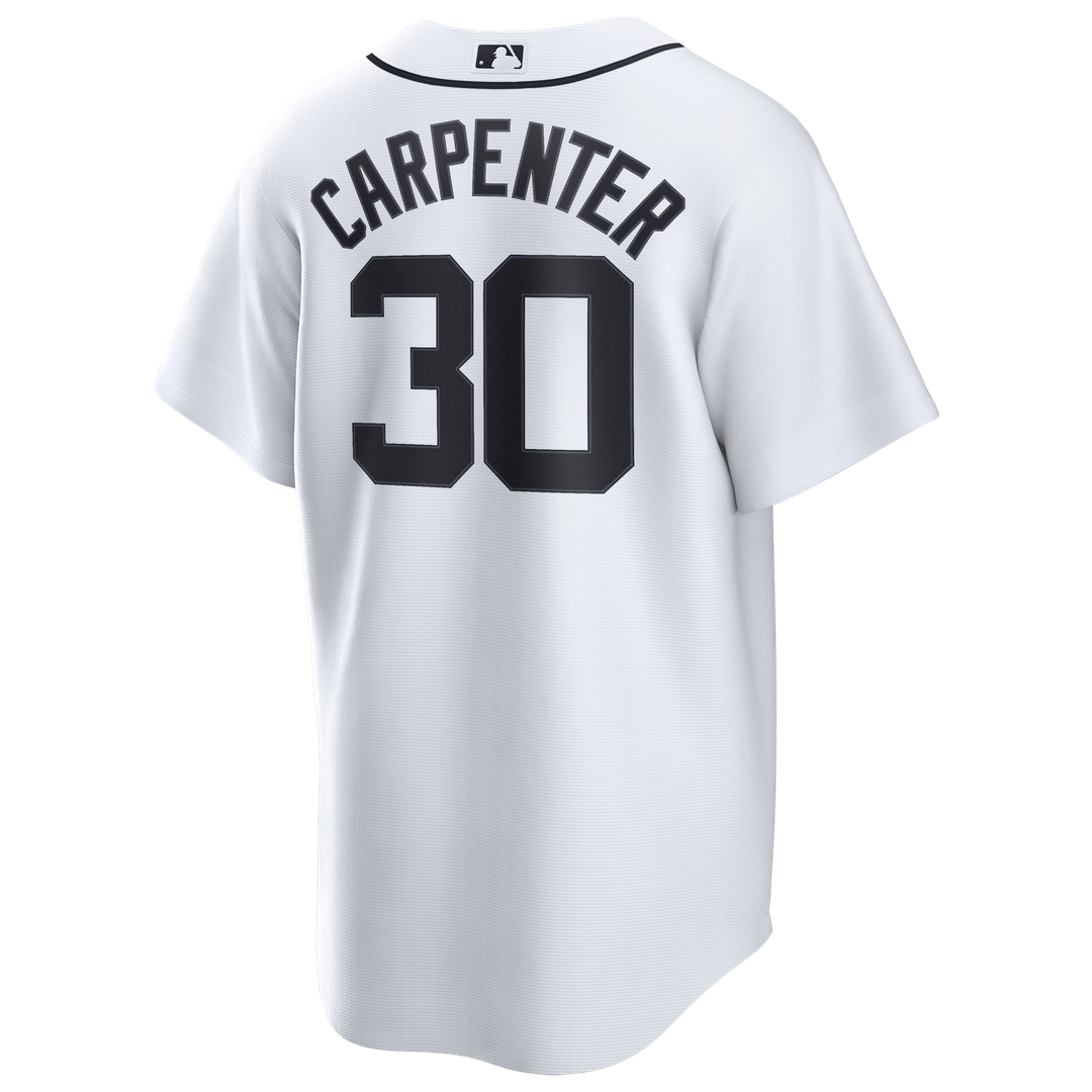 Men's Detroit Tigers Kerry Carpenter White Home Replica MLB Baseball Jersey - view 3