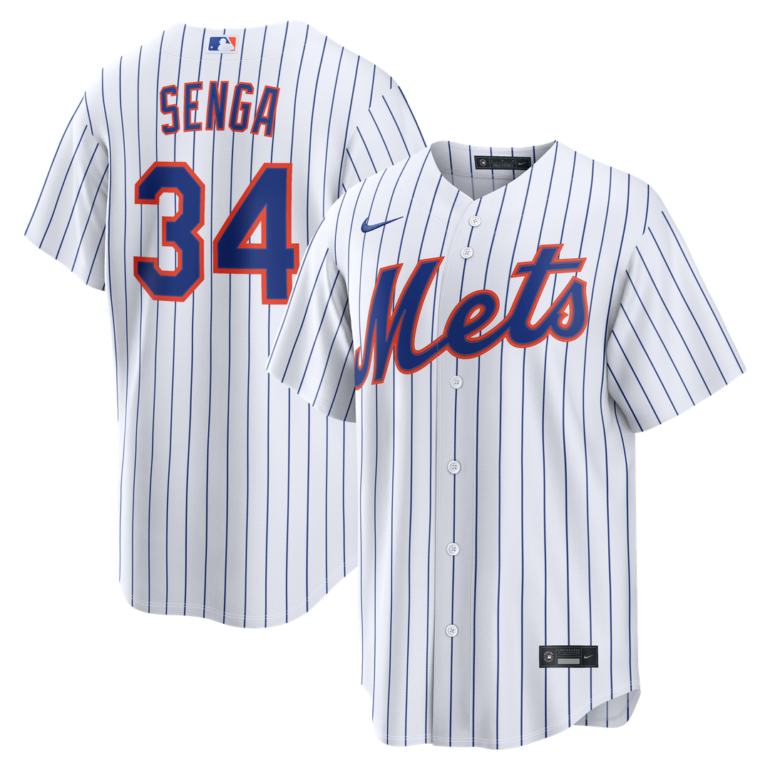Men's New York Mets Kodai Senga White Home Replica MLB Baseball Jersey - view 1