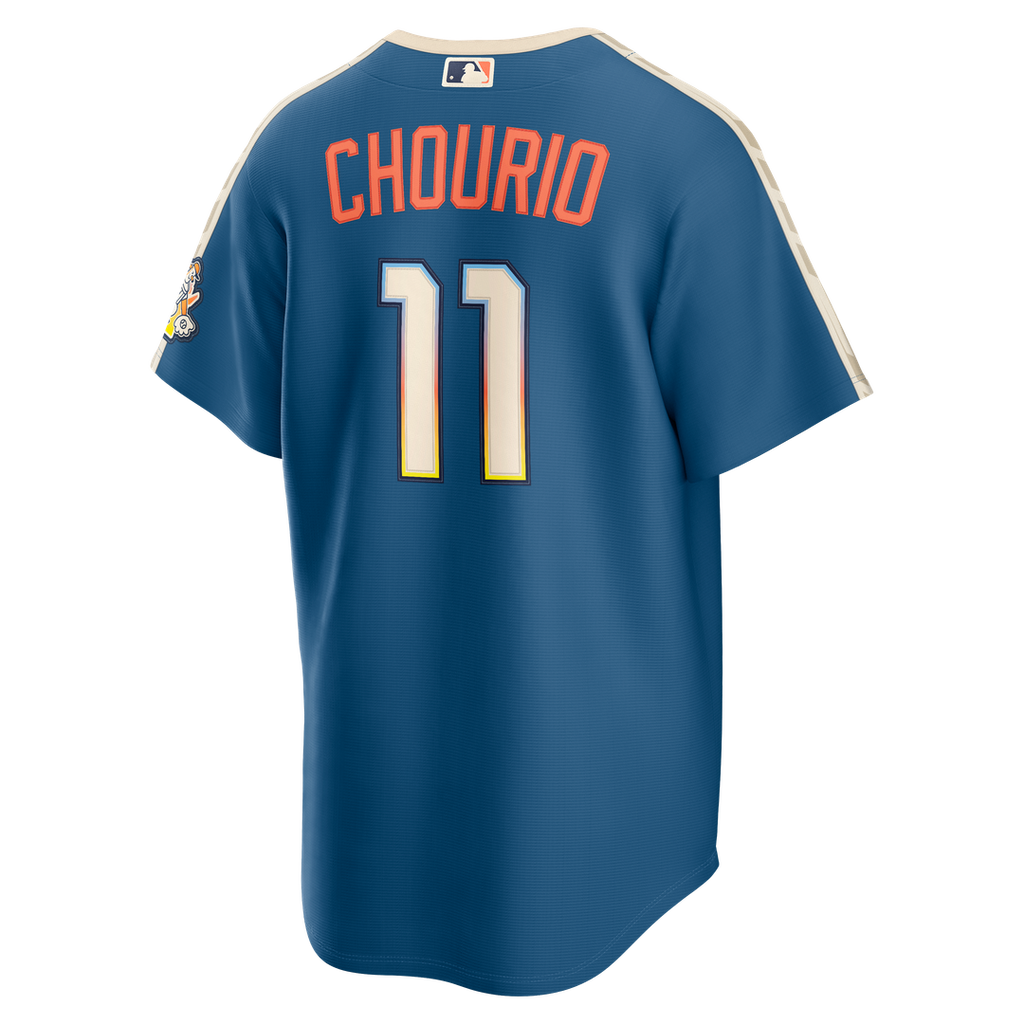 Men's Milwaukee Brewers Jackson Chourio Mineral Blue 2026 City Connect Stadium MLB Baseball Jersey - view 3