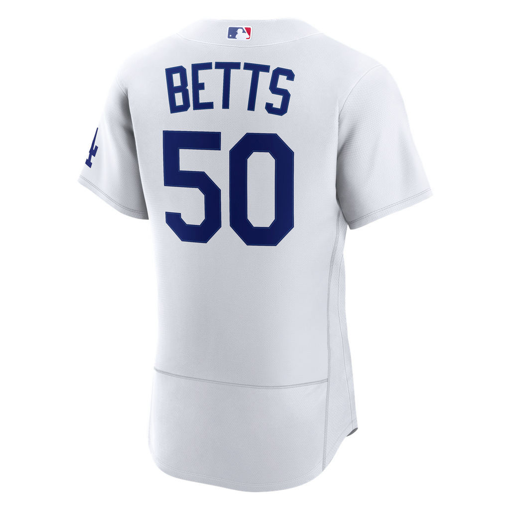 Men's Los Angeles Dodgers Mookie Betts White Home MLB Baseball Jersey - view 4