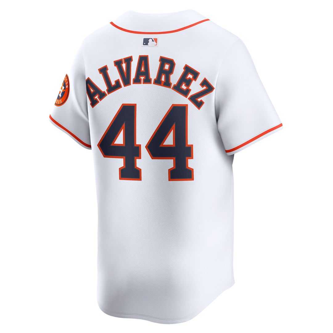 Men's Houston Astros Yordan Alvarez White Home Limited MLB Baseball Jersey - view 3
