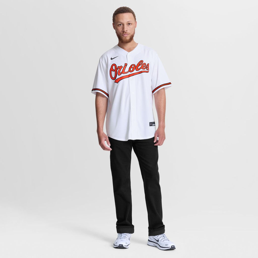 Men's Baltimore Orioles Jackson Holliday White Home Replica MLB Baseball Jersey - view 2