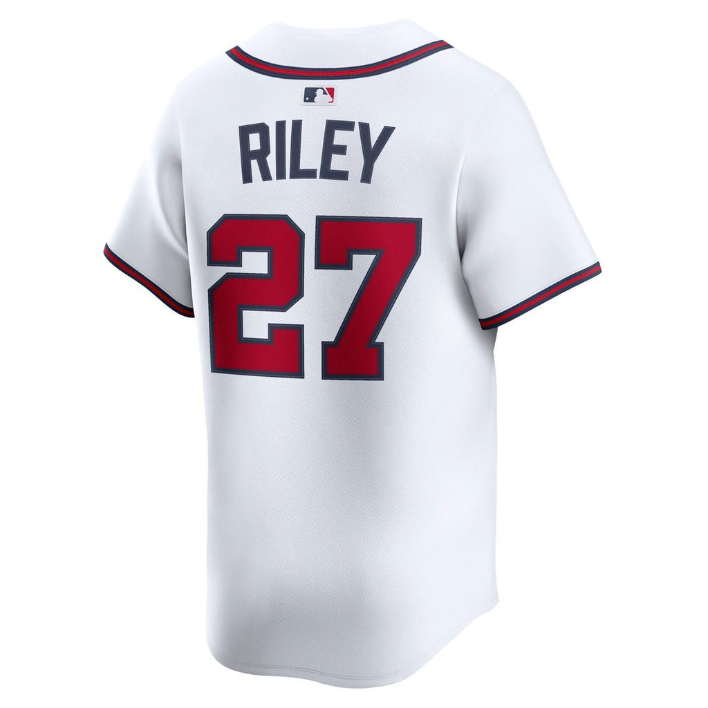 Men's Atlanta Braves Austin Riley White Home Limited MLB Baseball Jersey - view 3