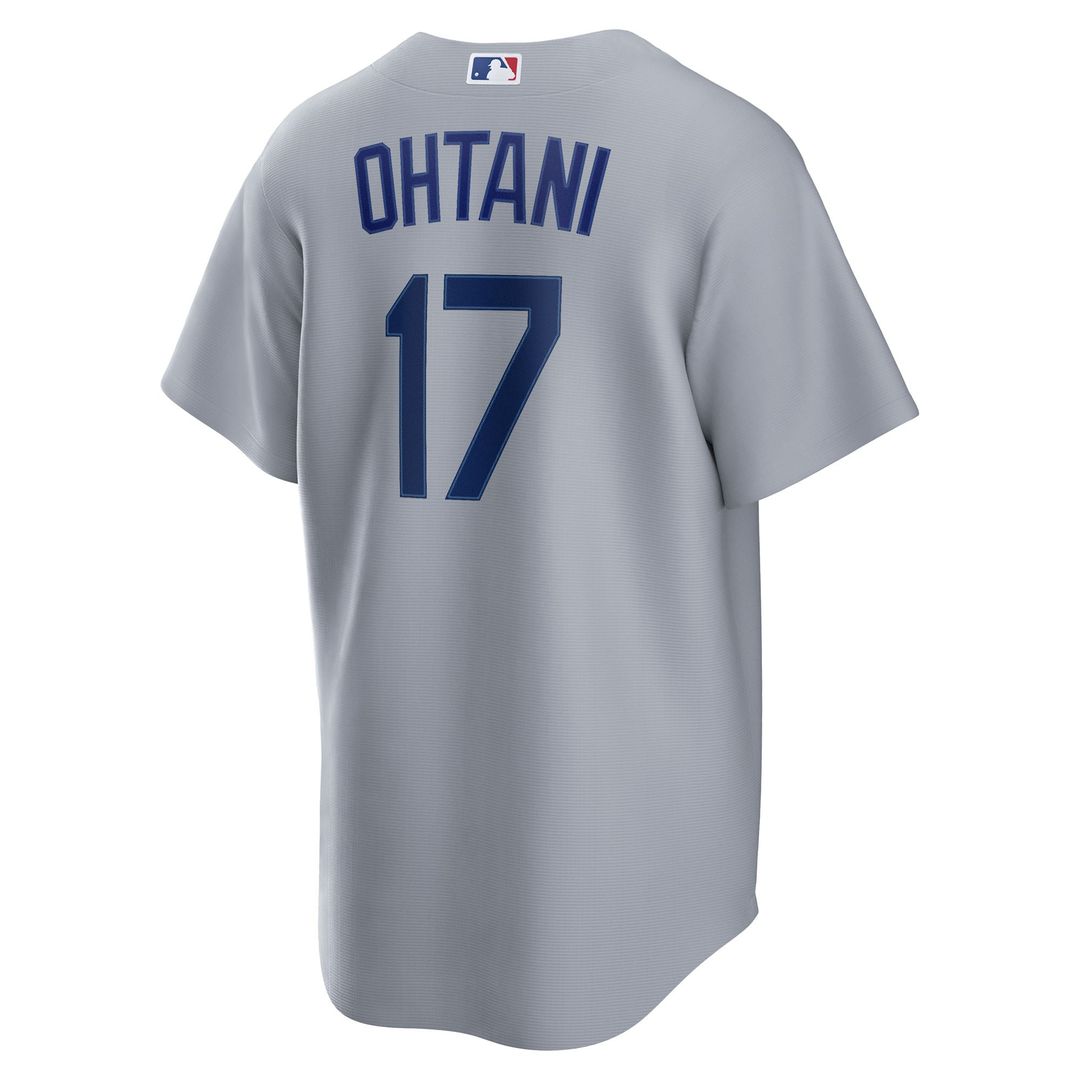 Men's Los Angeles Dodgers Shohei Ohtani Gray Road Replica MLB Baseball Jersey - view 3